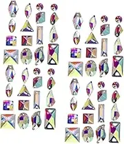 JEWEDECO 100pcs Craft Rhinestones for DIY Sewing Decorative Rhinestone Ornaments for Clothing Bags and Handmade Accessories Present for Craft Lovers