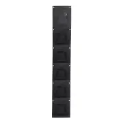 6 Pockets Vertical Hanging Grow Bags Wall Hanging Planter Bags Black