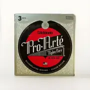 D'Addario Pro Arte Classical Guitar Strings 3 Pack Silver plated