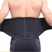 Adjustable Waist Support Lumbar Back Belt Lower Back Brace Double Pull Compression Belt Breathable Waist Lumbar Support Belt Weight Loss Girdles(X-Large)
