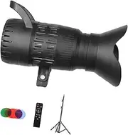 Vsenkes Photography Video Light LED Video Light Lamp 3200K-6500K, RGB Dimmable Studio Light for Portrait Video Recording Filming