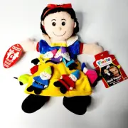 Fiesta Crafts Snow White and Seven Dwarfs Hand & Finger Puppet Set Preschool New