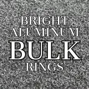 Chainmail Joe Bright Aluminum Rings in BULK
