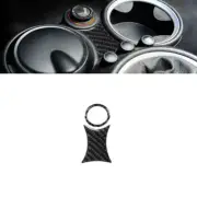 Carbon Fiber Console Cigarette Lighter Panel Cover For Mini Cooper R55 R56 07-10 (for: Mini)
