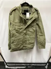 Desigual Leonard Mens Green Full Zip Regular Fit Jacket Size Medium