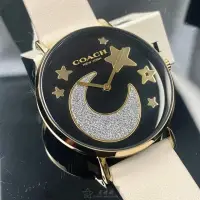 在飛比找momo購物網優惠-【COACH】COACH手錶型號CH00128(黑色錶面金色