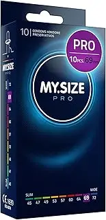 MY.SIZE Classic condoms size 7 I 69 mm width I 10 pieces standard pack I premium condoms extra thin I condoms true to touch gossamer I thin 0.07 mm wall thickness I condoms vegan I condoms for men