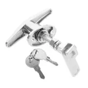 1 Set of Cabinet Lock with Key Showcase Lock Security Lock Zinc Alloy Cupboard
