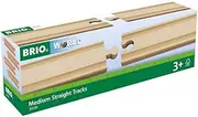 BRIO - Medium Straight Tracks 4 Pieces