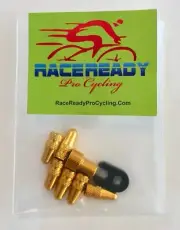 6 Alloy Presta Valve Caps.. + Valve Core Tool + Presta Adapter..Gold...MTB..Bike
