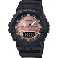 在飛比找PChome24h購物優惠-CASIO 卡西歐 G-SHOCK 金屬感雙顯手錶 GA-8