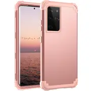 MCC Impact Samsung Galaxy S21 Ultra Shockproof 3in1 Rugged Case Cover G998 [Rose Gold]