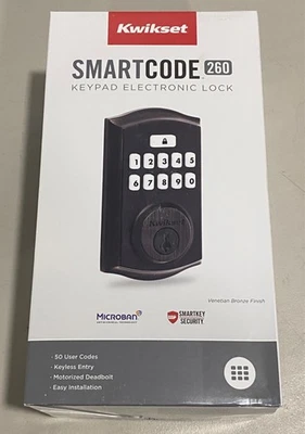 Kwikset SMARTCODE 260 Keypad Electronic Lock - Venetian Bronze