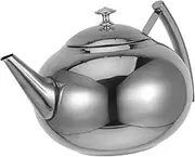 ABOOFAN Stainless Steel Teapot with Built Filter Stovetop Kettle Compatible with Induction Cooktops Quick Heating for Home Commercial Use