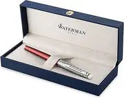 [WATERMAN] Rollerball Pen, Hemisphere French Riviera Collection, Le Club Red, Fine Point