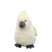 Urban Products Curly 18cm Cockatoo Soft Fabric Animal Plush Children Toy White
