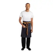 WHITES BISTRO APRON BLUE DENIM - 1000 X 900MM B990