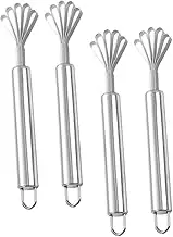 UTHCLO 4pcs Stainless Steel Multi Use Kitchen Scraper for Coconuts Fish Scales Fruits Vegetables Efficient Grater Remover Tool for Versatile Kitchen Tasks