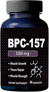 BPC 157 Peptide Capsules, BPC-157 Pro 1000mcg,BPC157 Non-Gmo, Gluten Free Supplement,60 Capsules