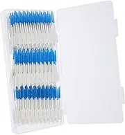 300pcs Interdental Brush Tooth Brush Cleaning Brush Cleaners Soft Brush Head Doctor's Brush Picks Brush Pick Silicone Teeth Stick Tooth Pick Blue
