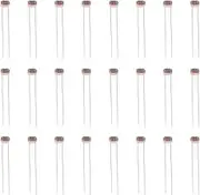 100pcs Photoresistor 5mm 50-100K Photoresistor GL5539 LDR Resistor for Photoelectric Control Camera Auto Metering Indoor Light Control Alarm Industrial Control