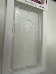 CASE-MATE PHONE CASE, GOOGLE PIXEL 3A, CLEAR/SILVER, PLEASE READ!! 7015