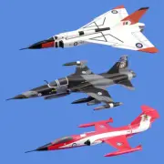 Mahogany Models Canada Fighter Set 3-pack with Stands ***FREE SHIPPING***