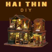 Miniature wooden craft - Twilight Book Mall - Hai Thin DIY