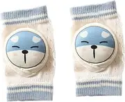 1Pair Summer Breathable Mesh Knee and Elbow Protectors Cartoon Slip Crawling Pads for Lightweight Safety Gear for Active