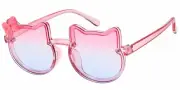 Kids Cute Hello Cat Head Kitty Shaped Frame Sunglasses 121 mm between hinges 52C