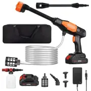 SEALIGHT Cordless Pressure Washer, 970PSI Portable Power Washer with 2pcs Rec...