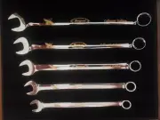 Snap on Tools Collector Wrench Series 24K Gold Set New in Box 7/16 Thru 11/16