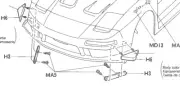 New Tamiya 44018 1/8 GP RAYBRIG NSX TGX MK.1 (H) Parts 3 & 6 Only