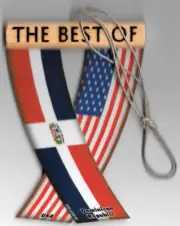 Rear view mirror car flags Dominican Republic and USA unity flagz for inside car