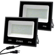 2 Pack 60W LED Outdoor Lighting Flood Lights,Wall Light,Work Light,IP66 Water...