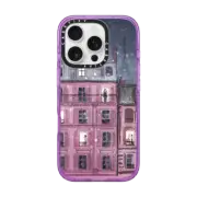 iPhone 16 Pro Impact Case MagSafe Compatible Winter in Paris (Holiday Fashion Illustration Case)