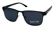 Kenneth Cole Reaction Mens Sunglass Matte Black Metal Rectangle, KC1413 2A