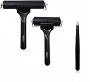 3 Pack Soft Rubber Brayer, Rubber Glue Roller for Printmaking Ink Paint Block Stamping Gluing Wallpaper and Arts & Crafts(2.4 inch and 4 inch)