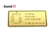 Engine Firing Order Decal for PORSCHE 911 1965-1978 - DANSK JP Group