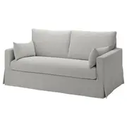 HYLTARP 2-seat sofa-bed, Tallmyra white/black