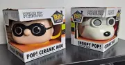 Set Of 2 Funko POP! Home Peanuts Ceramic Mug Snoopy Charlie Brown, NEW in Box