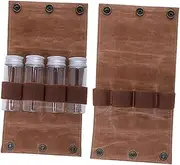 Parliky Spice Holder Bag Reusable Camping Condiment Bottle Storage for Outdoor Activities