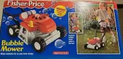 New Never Opened - 1999 Fisher Price Bubble Mower - Vroom Pull Cord vintage