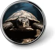 [FZMVSQH] Animal Tortoise Printed Round Button Pin Badges Metal Pinback Buttons 1 Inch Pins for Hat Shirt Clothing Bags Decoration, Circular, Aluminum, Circular, Aluminum