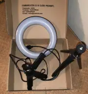 6”LED Ring Light w/ Two Tripod Stand Holders Dimmable 3 Ringlight Kit US