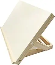 Wooden Tabletop Easel for Painting Adjustable Angle Book Holder Folding Drawing, Sketching Board for Artists Beginners Adults