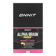 Onnit, AlphaBRAIN Instant, Memory & Focus, Blackberry Lemonade , 30 Packets, 0.16 oz (4.6 g) Each