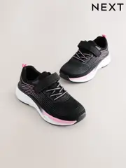 Black/Pink Elastic Lace-Up Trainers (AR0208) | $48 - $66