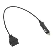 OBD2 Male to Cigarette Lighter Cable Emergency Power Diagnostic Adapter Cable