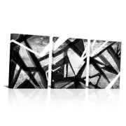 Abstract Line Canvas Wall Art Black and White Line Paintings Prints Modern